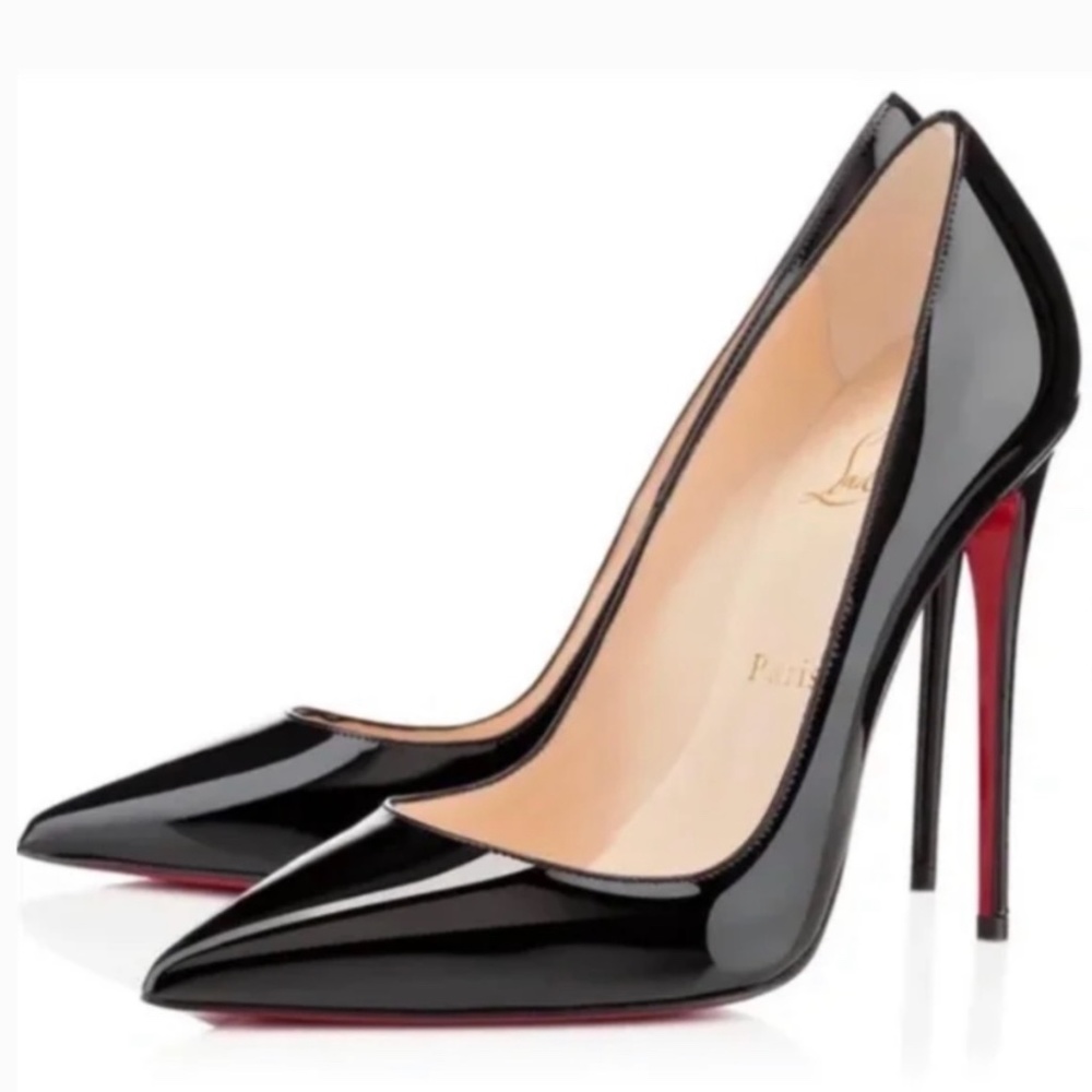 Christian Louboutin So Kate black patent leather RETAIL 795